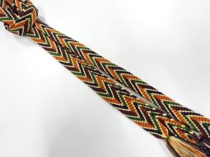 正絹　無形文化財　道明製　手組帯締め